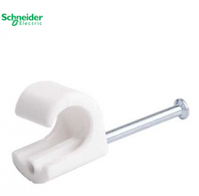 Laikiklis kabeliui SCHNEIDER Thorsman, 8-12 2x30 mm, su vinuku, apvaliam kabeliui, juodos sp., 10-0-0050, 100 vnt.