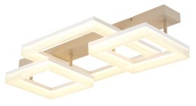 Pakabinamas LED šviestuvas GLOBO Zara, 40W, 230V, 3000K, 3300lm, baltos spalvos, 660 x 330 x 123 mm, 48047D2