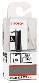 Pirštinė freza BOSCH HM, B=8 mm, l=25 mm, kotas 8 mm