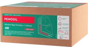 Garui nepralaidi sandarinimo juosta PENOSIL, Window Tape Full Glue +1 Internal 400, vidinė langų juosta su pilnu klijų sluoksniu - rožinė, plotis 70 mm, 25 m