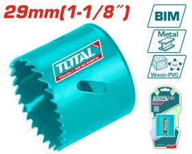 Gręžimo karūnėlė TOTAL, HSS M3 Bi-metal, 4-6 TPI, 29 mm, TAC410291