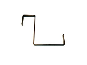 Metalinis gėlių lovelio laikiklis ASEJA, užkabinamas, dažytas, rudos sp., 22 x 2 x 16 cm.