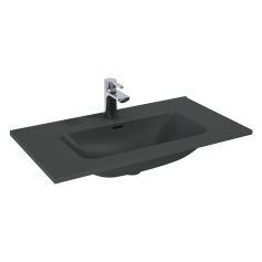 Praustuvas ELITA SKAPPA 80, 46 x 81,5 x 1,8 cm, juodas matinis, įleidžiamas,146065