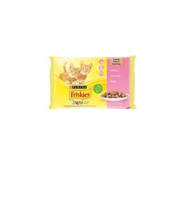 Kačiukams konservai FRISKIES, su padažu 4x85g, 12 vnt.