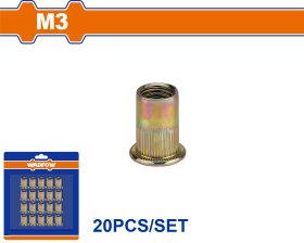 Srieginės kniedės WADFOW, M3, 20 vnt., WRE1K13