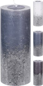 Žvakė su blizgučiais, 3 spalvos, 7 x 17 cm