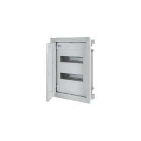 Automatinių išjungiklių skydelis ELETTROCANALI EC63124, 24-modulių, įleidžiamas, IP40, metalinės durelės, 93x368x443 mm, baltos sp.