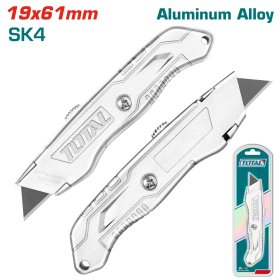 Peiliukas trapeciniais ašmenimis TOTAL, ašmenys SK5 plienas, 19x61mm, THT511615