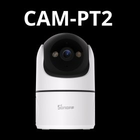 Išmanioji vidaus kamera SONOFF CAM-PT2, Wi-Fi, 340 laipsnių horizontaliai ir 180 laipsnių vertikaliai, Full HD 1080P raiška