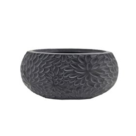 Keraminis lauko vazonas Lunaro I, pilkos sp., 30 x 30 x 14 cm.