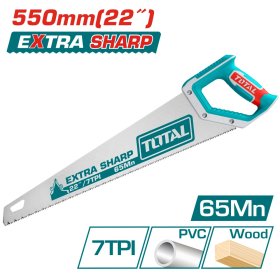 Pjūklas TOTAL, medžiui, 0.9 mm, 7TPI, 550 mm, THT55226
