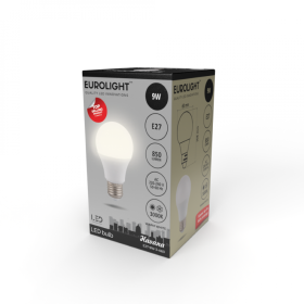 LED lemputė EUROLIGHT Havana, 9W, E27 A60, 3000K, 220V, 850 lm