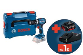 Akumuliatorinis smūg. gręžtuvas BOSCH Professional GSB 18V-45, Solo, maks. sukimo momentas 45 Nm, be akumuliatoriaus ir kroviklio, lagamine