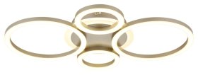 Pakabinamas LED šviestuvas GLOBO Loretta, 40W, 230V, 3000-6500K, 2646lm, šampano spalvos, atminties funkcija, 530 x 355 x 61 mm, 48039-40CO