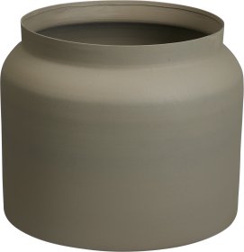 Lauko vazonas Puodynė, metalinis, rudos sp., 42 x 42 x 21 cm.