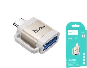 Adapteris HOCO 31C, Type C (Male) - USB A (Female)