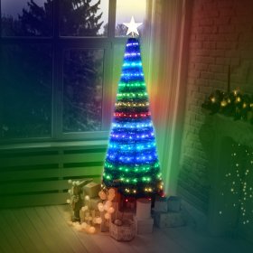 Išmanioji kalėdinė eglutė SUNLUX, 314 LED, bluetooth, IP44, 1,8 m, BESL22