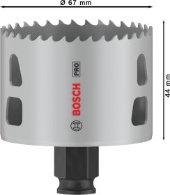 Grąžtas-karūna BOSCH Bi-metal Progressor, 67 mm