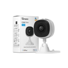 Išmanioji stebėjimo kamera SONOFF S-Cam, bevielė, WiFi, valdoma su programėle, vidaus, IP20, raiška 1080P, 5V DC 1A, darbinė temp. -10?C~40?C, baltos sp.