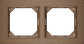Rėmelis VILMA R02 FIT LINE, 2 vietų, mocha sp.