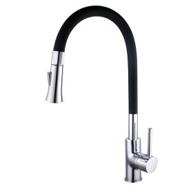 Plautuvės maišytuvas FLEX, su dušeliu, juodos spl., 170524