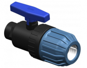 Rutulinis movinis ventilis PP ELYSEE, vidinis sriegis, 32 x 1", PN10