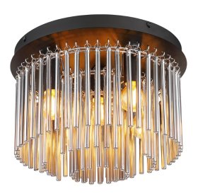 Lubinis šviestuvas GLOBO Gorley, 5 x E14, 40W, 230V, chromo, juodos matinės sp., 320x320x230 mm, 15698D