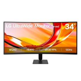 Monitorius LG UltraWide 34U601B-B, 34", VA lenktas (Curved), 120 Hz, 5 ms
