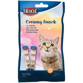 Skanėstas katėms TRIXIE, kreminis skanėstas katėms su sykais, 5x14 g