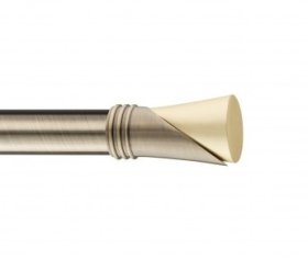 Užbaigimas karnizui STOL-KAR Vega, Metalinis karnizo užbaigimas VEGA. Skersmuo - 19mm. Spalva - sendintas auksas. Pakuotėje - 1vnt.