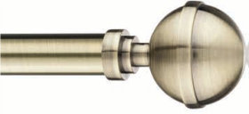 Užbaigimas karnizui STOL-KAR Kula Elegant, Metalinis karnizo užbaigimas KULA ELEGANT. Skersmuo -25mm. Spalva - sendintas auksas. Pakuotėje - 1vnt.