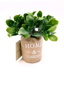 Dirbtinis augalas NOVELLY HOME G8-3A, tekstiliniame vazonėlyje, 14 x 14 x 18cm, medžiaga PU+tekstilė