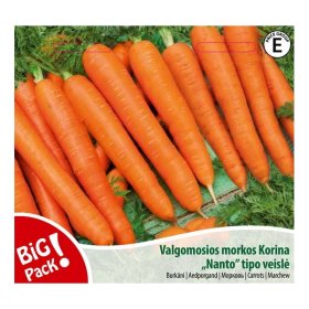 Daržovių sėklos, morkos valgomosios Korina, 10 g., 0377, E