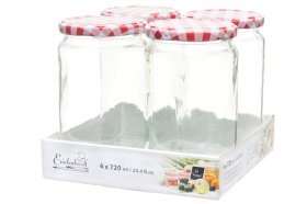 Stiklainis su dangteliu EINKOHWELT, 0,72 l