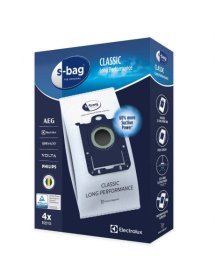 Dulkių siurblio maišelis Electrolux bag Classic Long performance E201S, pakuotėje - 4 vnt.
