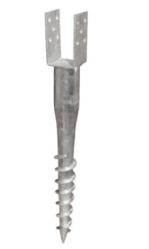 Įsukamas sraigtinis U tipo polius PROFIX, 70 x 100 x 1000 mm, HDG