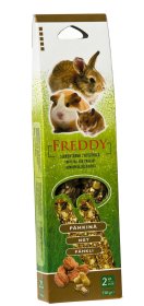 Maistas graužikams FREDDY, lazdelės, riešutinės, 2 vnt, 130g