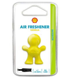 Automobilių oro gaiviklis SHELL, Air Freshener Little Joe vanilla, tvirtinimas į ventiliacijos groteles
