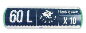 Šiukšlių maišai SKUBIS Strong, 60 l, 10 vnt.