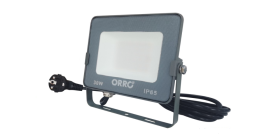 LED prožektorius ORRO 52085, 30 W, su lizdo kištuku ir 3 m ilgio laidu, 220-240 V, 2400 lm, 4500 K, 30.000 val., A170830077