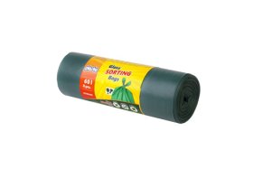 Šiukšlių maišai PLASTA GLASS rūšiavimui, 60 l., 8 vnt., žali, 28 mikr.