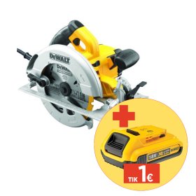 Elektrinis diskinis pjūklas DEWALT DWE575K-QS, galia 1600 W, diskas 190 mm
