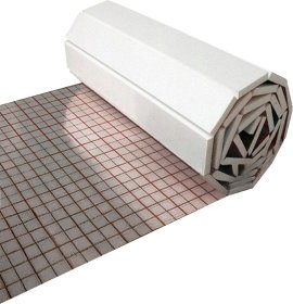Polistireninis kilimėlis su aliuminio folija FERRO, grindiniam šildymui 31 mm × 100 cm × 10 m, 10m2, FS30
