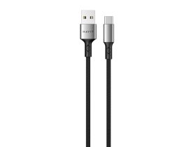 Įkrovimo laidas HAVIT 671, USB A - Type C, 1m, sustiprintas