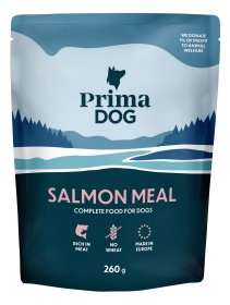 Konservuotas šunų ėdalas PRIMADOG, lašiša, 260g