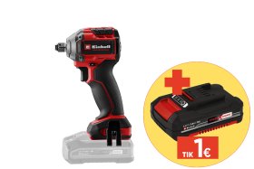 Akumuliatorinis smūginis veržliasukis EINHELL TP-CW 18/260-C Li BL - Solo, 18 V, 1/2'' jungtis, bešepetėlis variklis, maks. sukimo momentas 500 Nm, be akumuliatorių ir kroviklio