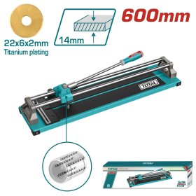 Plytelių pjovimo staklės TOTAL, pjovimo storis iki 14 mm, 600 mm, THT576002