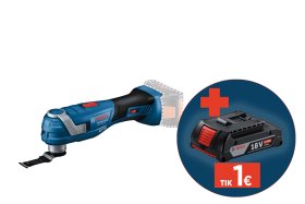 Akumuliatorinis daugiafunkcinis įrankis BOSCH Professional, GOP 18V-34 Solo, be akumuliatoriaus ir kroviklio