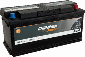 Akumuliatorius CHAMPION POWER AGM 12 V, 105 Ah, 950 A, R, EN950A