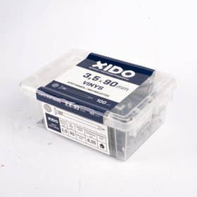 Vinys statybinės XIDO, juodos 3,5x90, 100vnt.